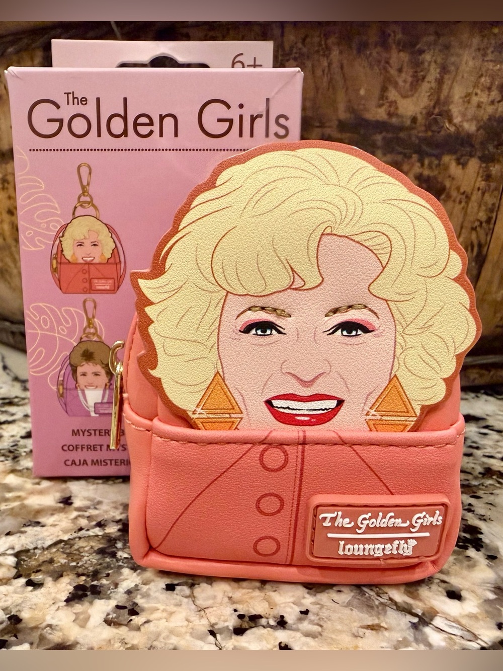 The Golden Girls Cosplay Mystery Mini Backpack Keychain Charm - Confirmed Rose